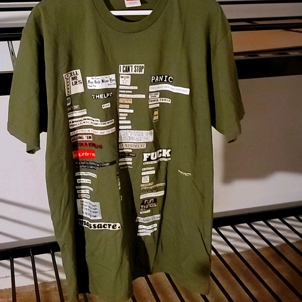 New Words Supreme T Shirt L